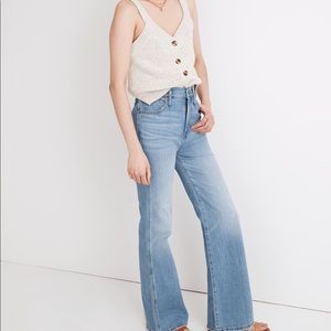 NWT Madewell 11” High-Rise Flare Jeans, Color: Conwell, Available Sz 26